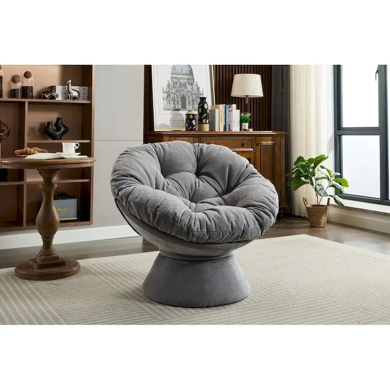 Fauteuil tonneau pivotant à 360° Grand fauteuil d'appoint pivotant