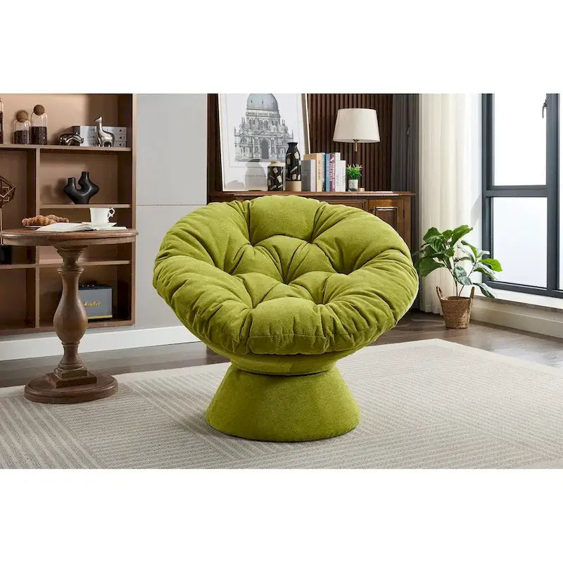 Fauteuil tonneau pivotant à 360° Grand fauteuil d'appoint pivotant