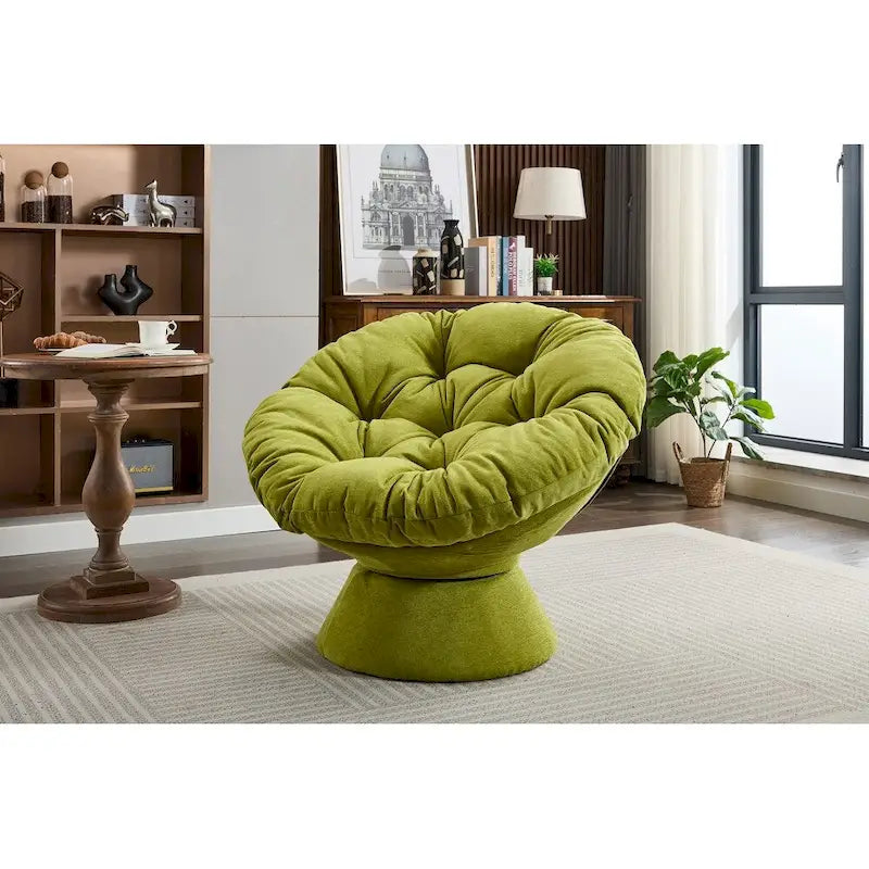 Fauteuil tonneau pivotant à 360° Grand fauteuil d'appoint pivotant