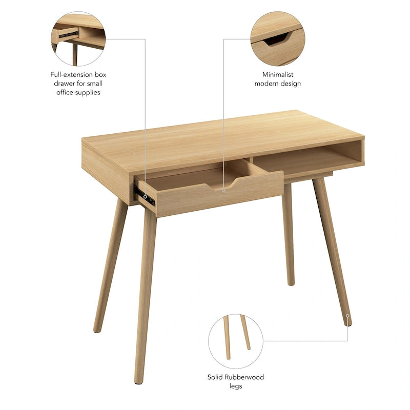 Bureau d'ordinateur 40W avec rangement