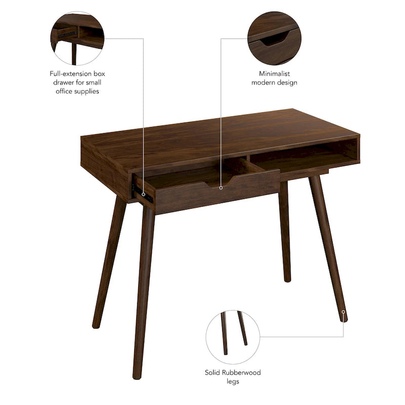 Bureau d'ordinateur 40W avec rangement