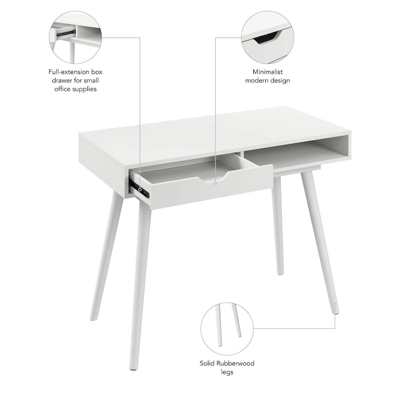 Bureau d'ordinateur 40W avec rangement
