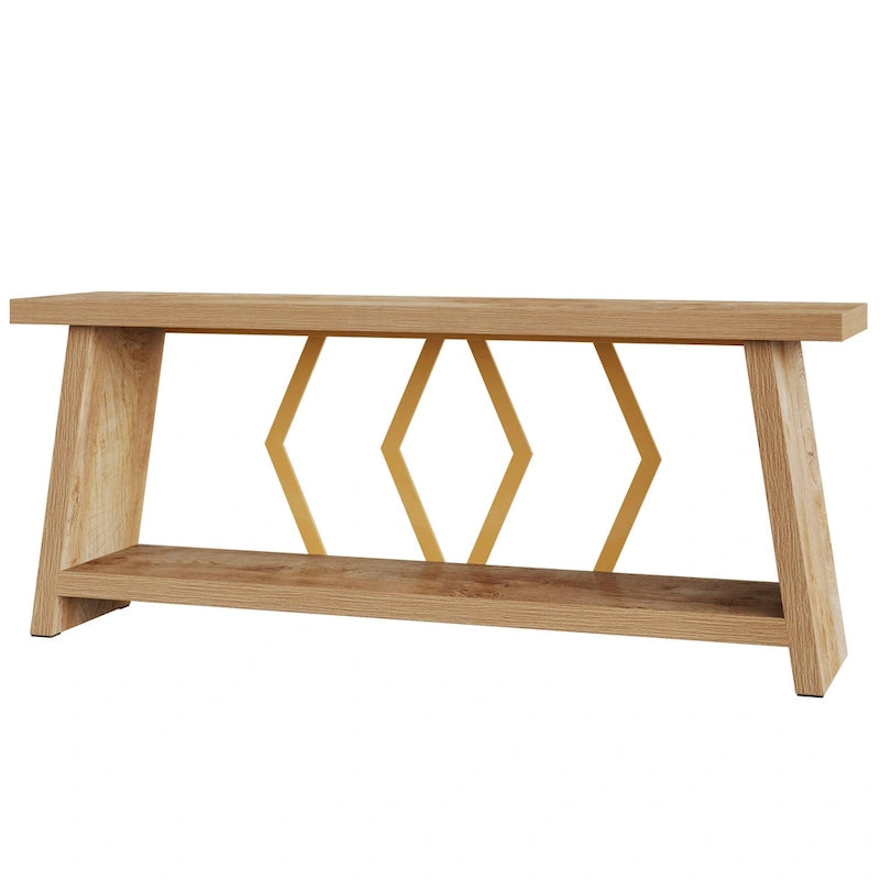 Table console d'appoint de canapé en bois de 180 cm pour entrée
