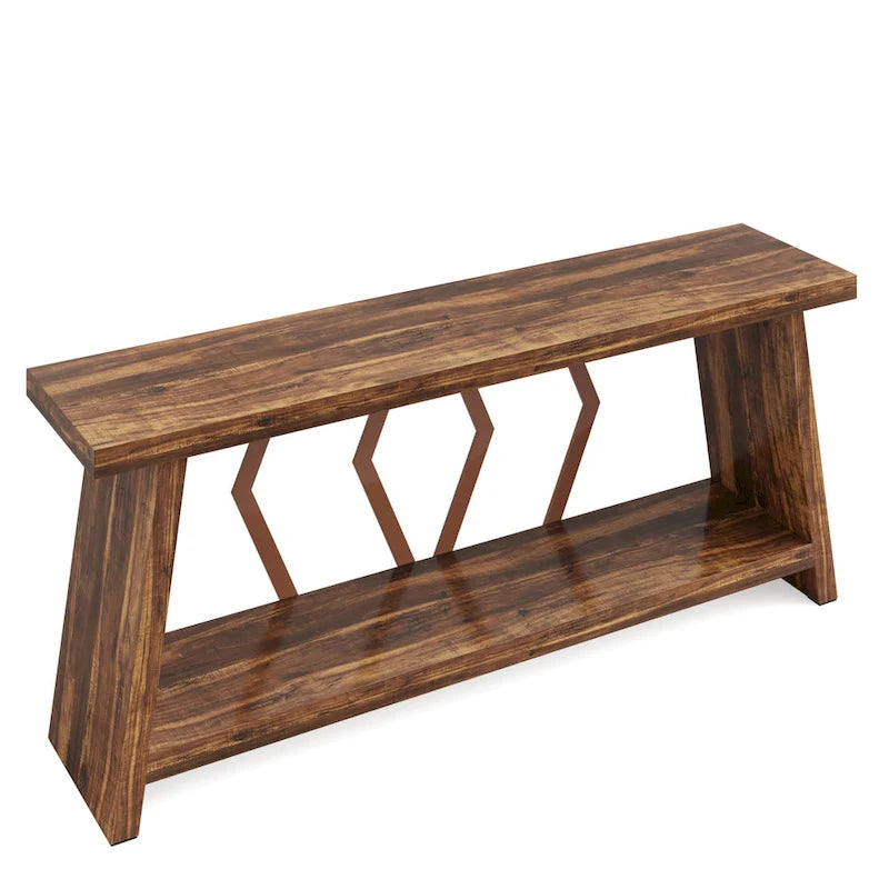 Table console d'appoint de canapé en bois de 180 cm pour entrée