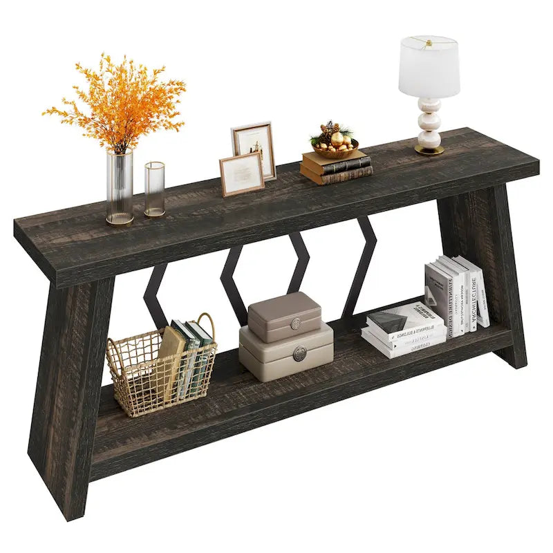 Table console d'appoint de canapé en bois de 180 cm pour entrée