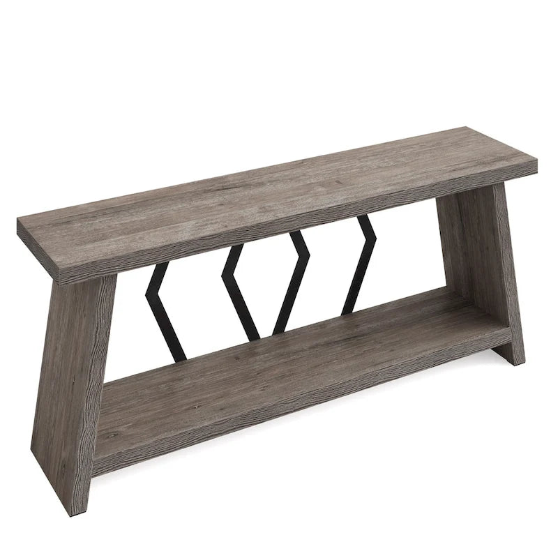 Table console d'appoint de canapé en bois de 180 cm pour entrée