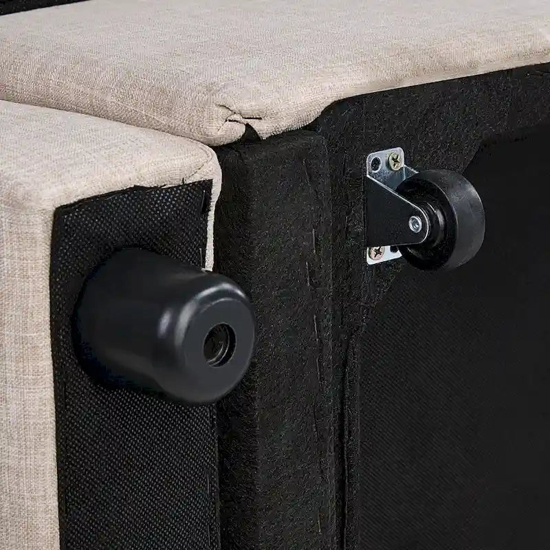 Canapé-lit convertible en tissu capitonné inclinable, longueur 76,5 po