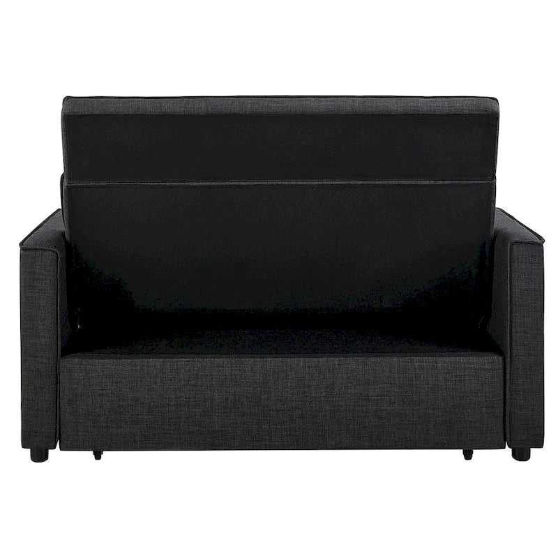 Canapé-lit convertible en tissu capitonné inclinable, longueur 76,5 po