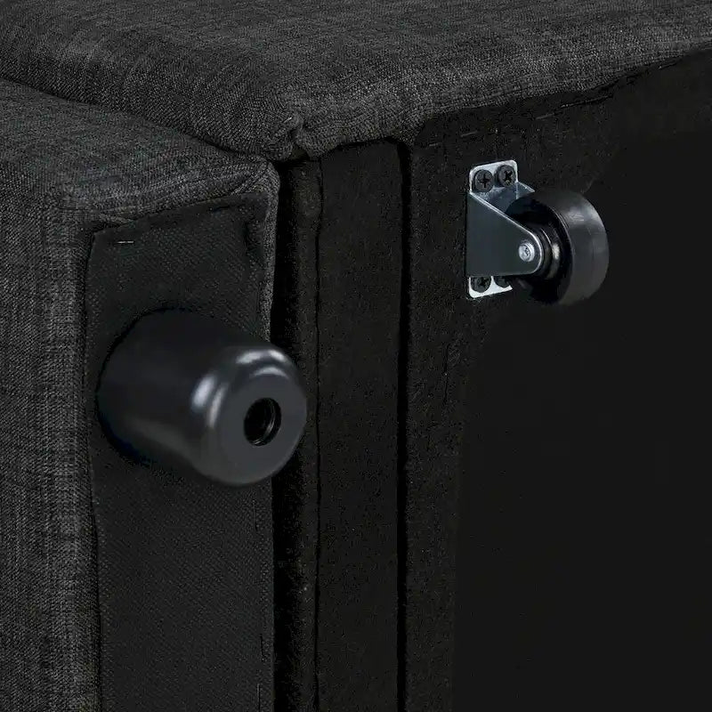 Canapé-lit convertible en tissu capitonné inclinable, longueur 76,5 po