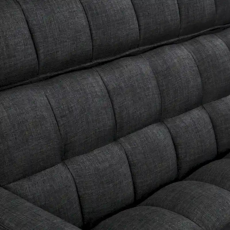 Canapé-lit convertible en tissu capitonné inclinable, longueur 76,5 po